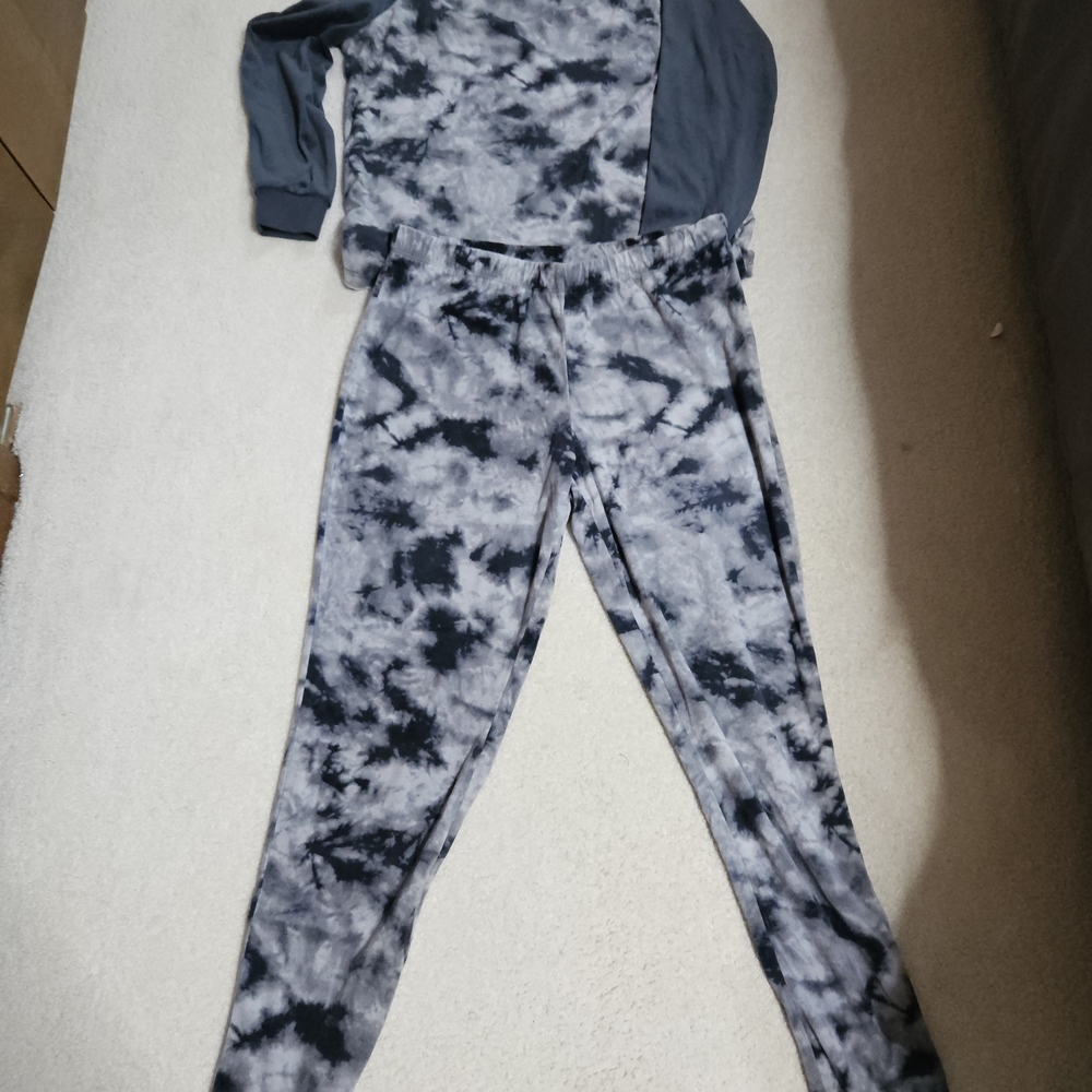 Secret Treasures Kids Black and Gray Tie-Dye Joggers